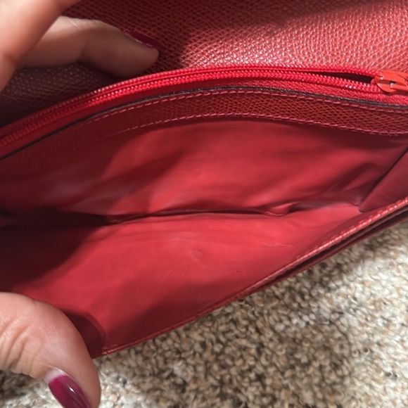 Celine Long Red Leather Wallet - Picture 6 of 8